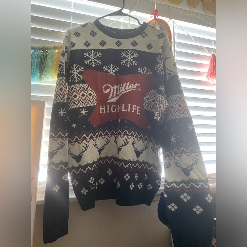 Miller highlife Christmas sweater